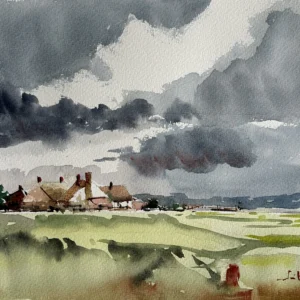 P00035-Houses And Clouds