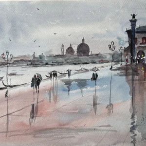 P00050- sunsets and gondolas